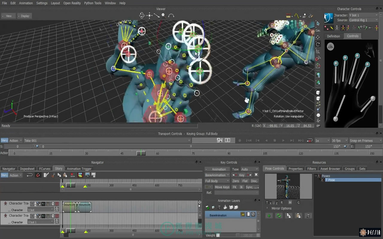 【C4D英文教程】MotionBuilder 角色动作制作