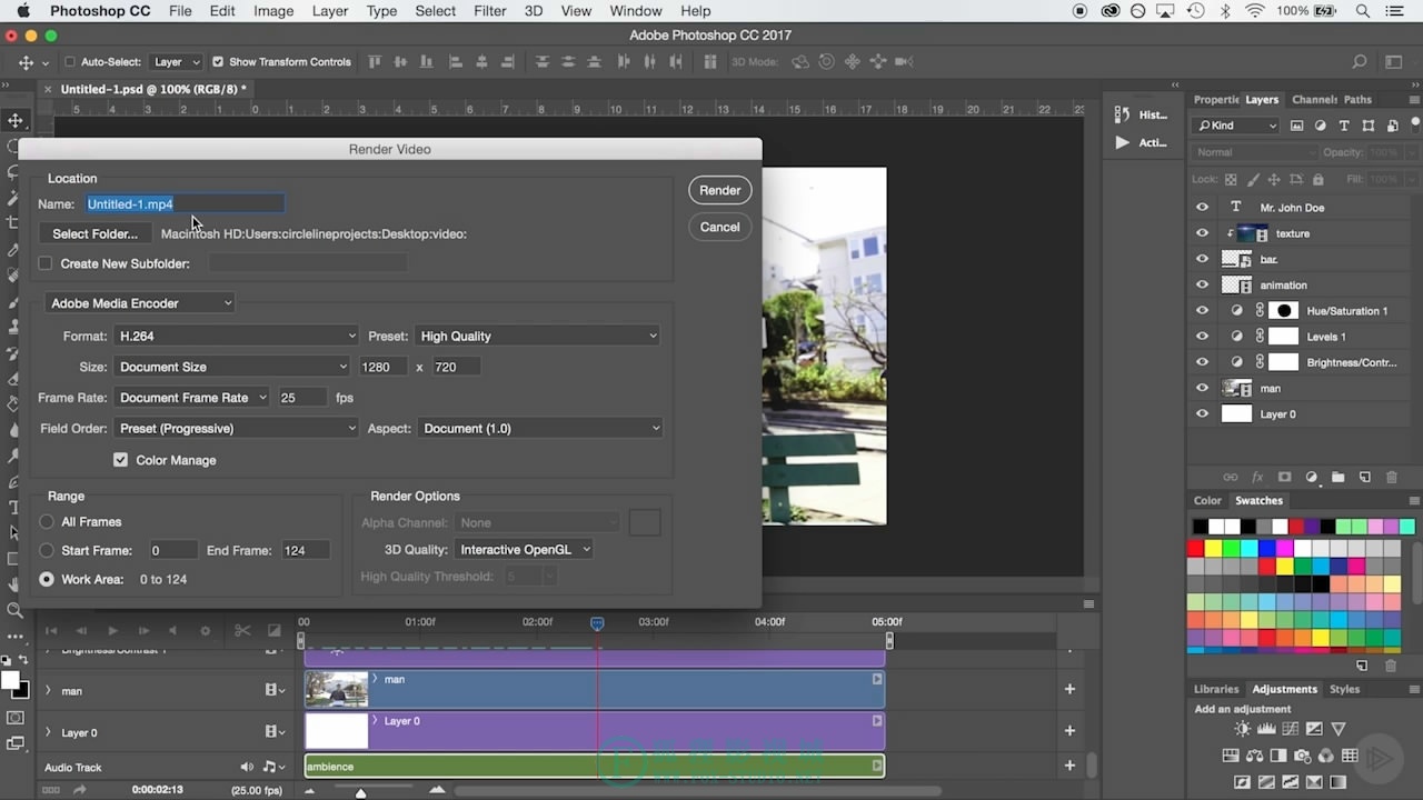 Photoshop CC 视频编辑