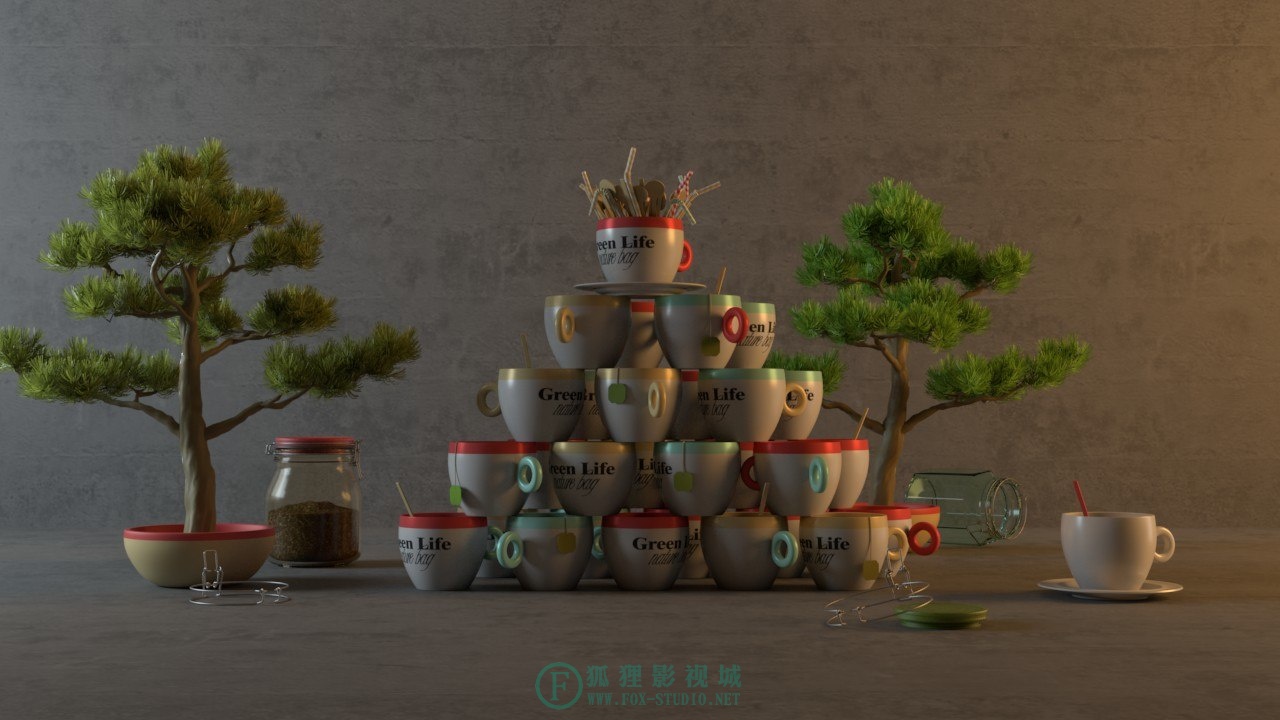 C4D电影渲染插件阿诺德系统课程《阿诺德课堂之玉清境》