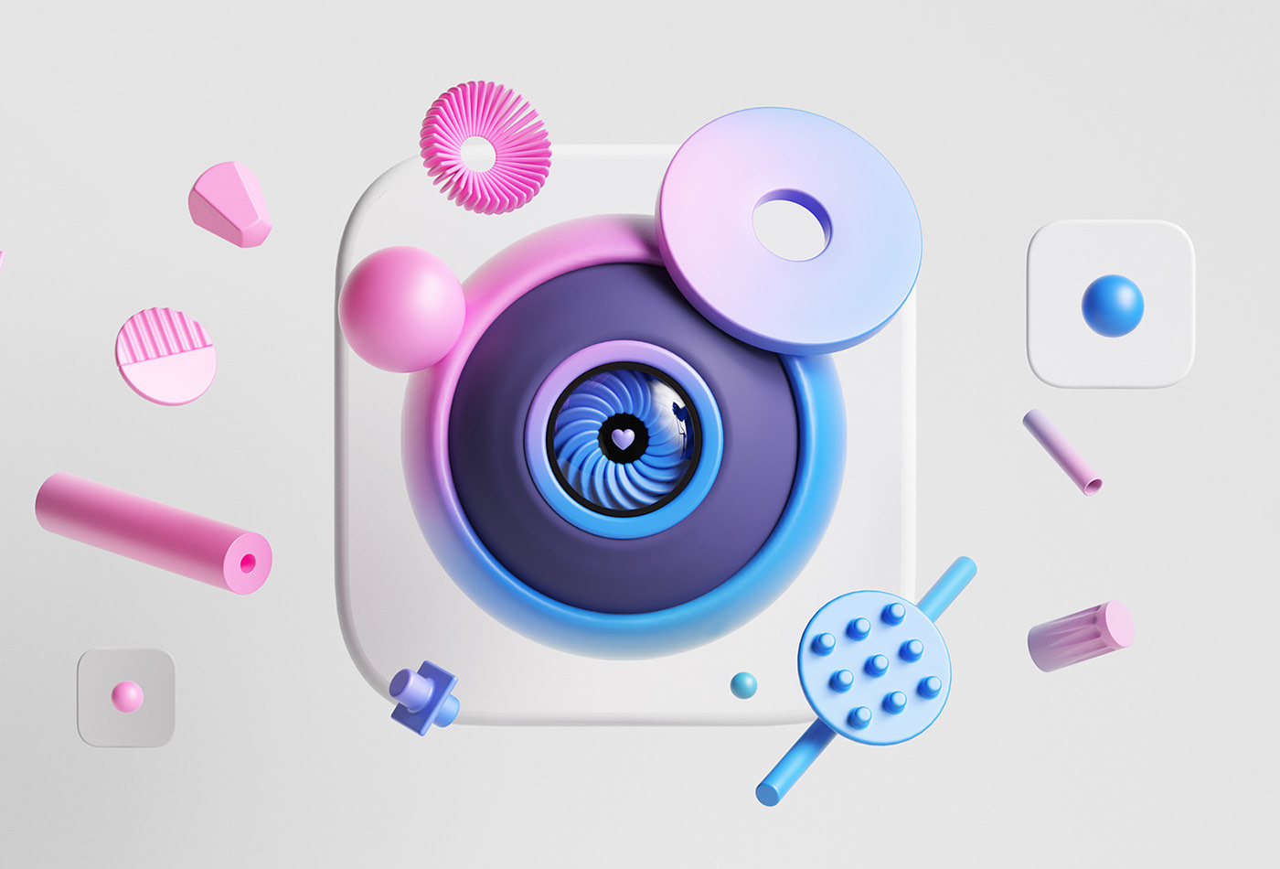 Behance商的C4D小作品分享